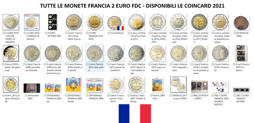 Euro francia monete fdc - 2,
